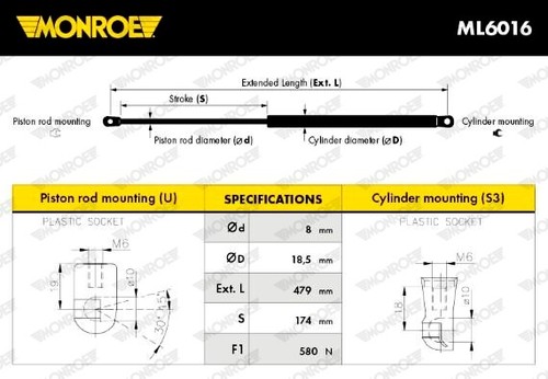 Monroe original max lift - monroe, max-lift